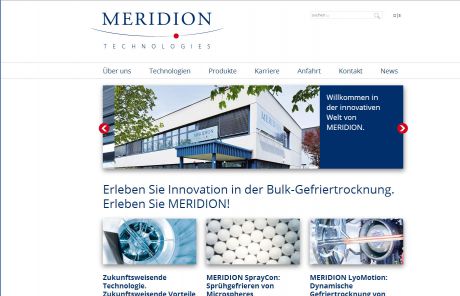 Screenshot MERIDION Technologies