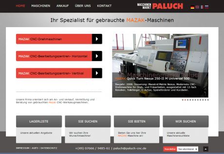 Screenshot Maschinenmarkt Paluch