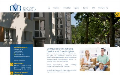 Screenshot Bauverein Breisgau