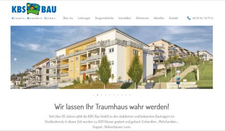 Screenshot KBS-Bau GmbH