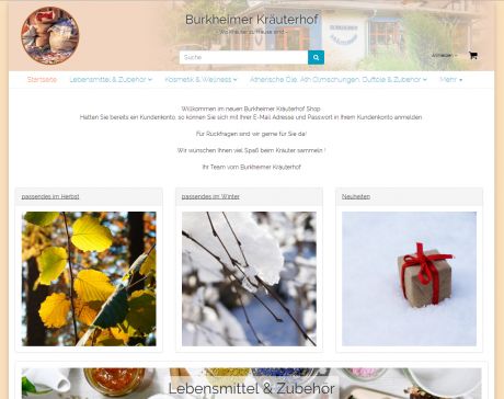 Screenshot Shop Burkheimer Kräuterhof