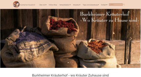Screenshot Burkheimer Kräuterhof