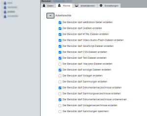 Umfangreiche Rechtevergabe für Redakteure
