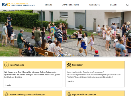 Screenshot Quartierstreff Bauverein Breisgau e.V