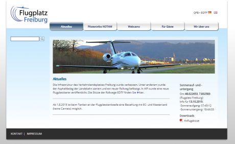 Screenshot Flugplatz Freiburg
